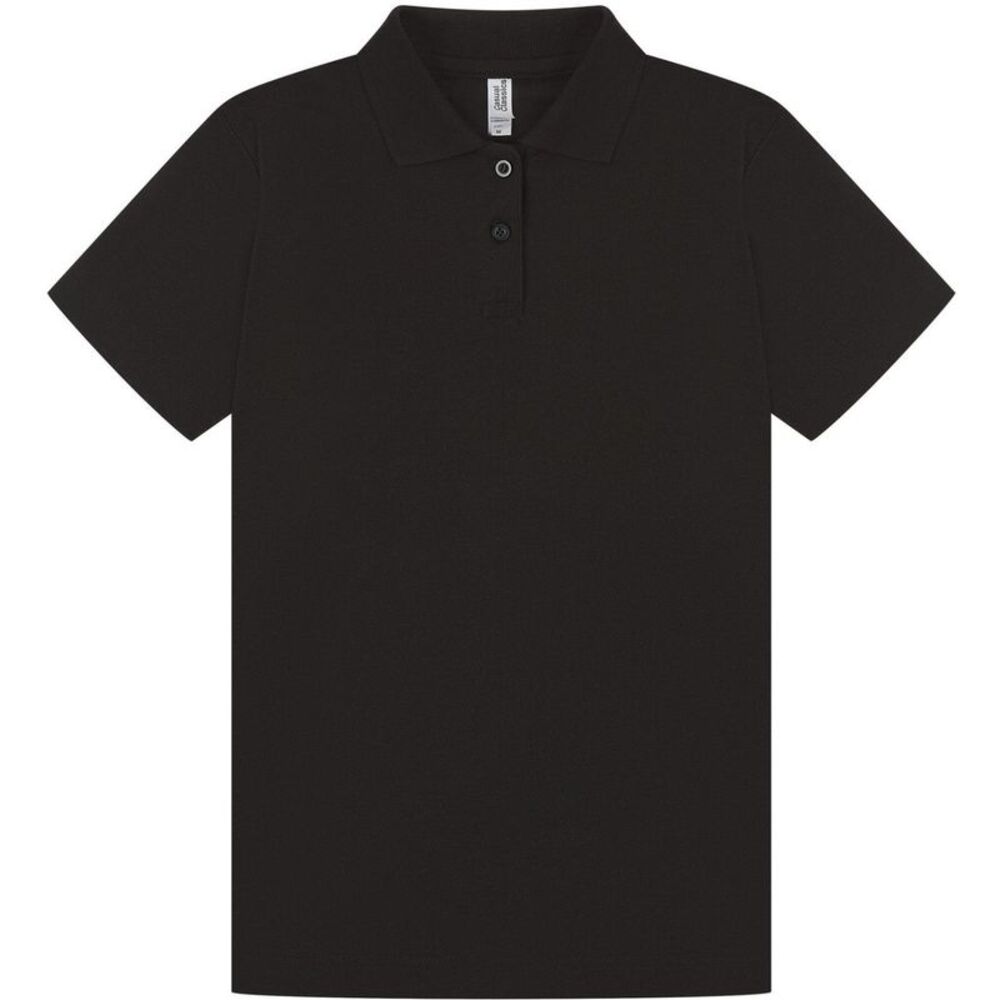 Casual Classic Womens/Ladies Polo / Black